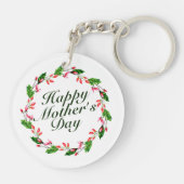 Elegant Moederdag Floral Wreath | SLEUTELHANGER (Achterkant)