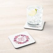 Elegant Moederdag Floral Wreator Onderzetter (Rechterzijde)