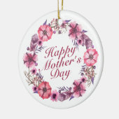 Elegant Moederdag Floral Wreator Ornament (Links)