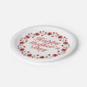 Elegant Moederdag Floral Wreatpaper Bord (Gekanteld)