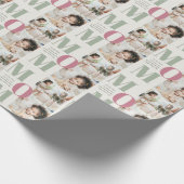 Elegant Moederdag foto collage inpakpapier (Hoek)