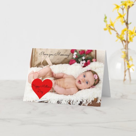 Elegant moederdag kaart (Gele Bloem)