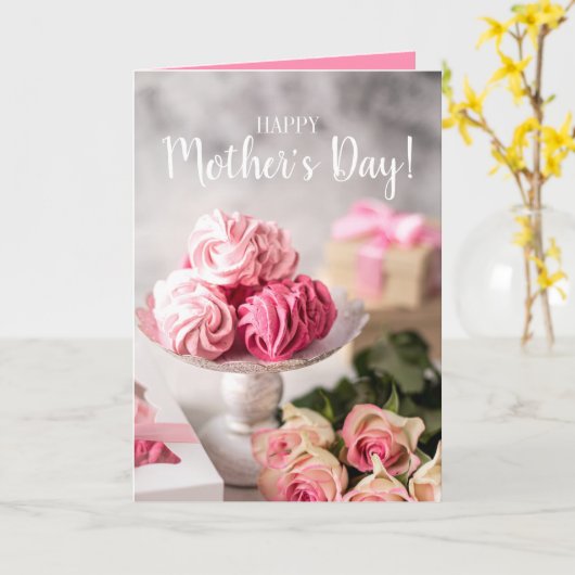 Elegant Moederdag Kaart (Gele Bloem)