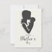 Elegant moederdag kaart met letter achterin. (Voorkant)