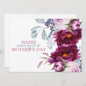 Elegant Moederdag mama om Floral te zijn (Voorkant / Achterkant)