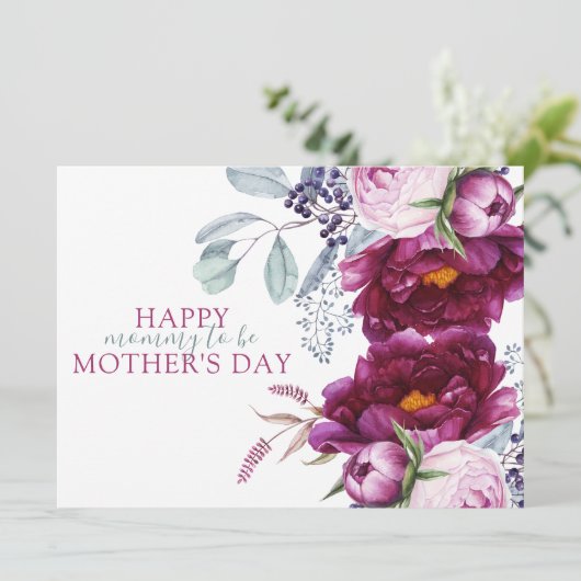 Elegant Moederdag mama om Floral te zijn (Staand voorkant)