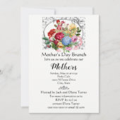 Elegant Moederdag met Flowers Holiday Kaart (Voorkant)