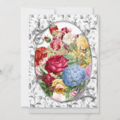 Elegant Moederdag met Flowers Holiday Kaart (Achterkant)