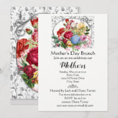 Elegant Moederdag met Flowers Holiday Kaart (Voorkant / Achterkant)