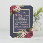 Elegant Moederdag Uitnodigingskaart Kaart (Staand voorkant)