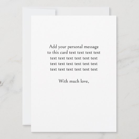 Elegant Moederdag Waterverf Floral (Achterkant)