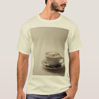 (Elegant) : Mok « Morning Coffee » Latte Art – Des T-shirt