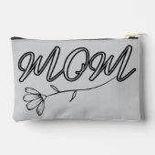 Elegant "MOM"-script met bloemontwerp Etui (Achterkant)