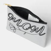 Elegant "MOM"-script met bloemontwerp Etui (Open)
