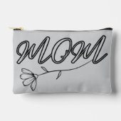 Elegant "MOM"-script met bloemontwerp Etui (Voorkant)
