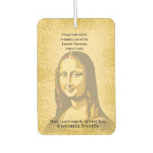 Elegant Mona Lisa Gioconda Leonardo Da Vinci Art Luchtverfrisser (Voorkant)