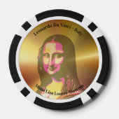 Elegant Mona Lisa Gioconda Leonardo Da Vinci Poker Chips (Achterkant)