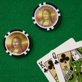 Elegant Mona Lisa Gioconda Leonardo Da Vinci Poker Chips