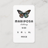 Elegant Monarch Butterfly CUSTOM Price Hang Tag Visitekaartje (Voorkant)