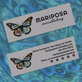 Elegant Monarch Butterfly Esthetician Beauty Salon Mini Visitekaartje