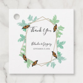 Elegant Monarch Butterfly Wedding Gift Bedankjes Labels