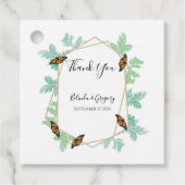 Elegant Monarch Butterfly Wedding Gift Bedankjes Labels (Voorkant)