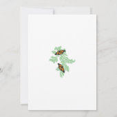 Elegant Monarch Butterfly Wedding Invitations Kaart (Achterkant)