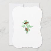 Elegant Monarch Butterfly Wedding Invitations Kaart (Achterkant)