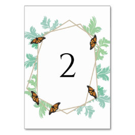 Elegant Monarch Butterfly Wedding Kaart