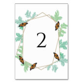 Elegant Monarch Butterfly Wedding Kaart (Achterkant)