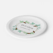 Elegant Monarch Butterfly Wedding Papieren Bordje (Gekanteld)