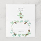 Elegant Monarch Butterfly Weduwgoedkaart Plaatskaartje (Buitenkant ongevouwen)