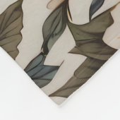 Elegant Monarch Butterfly William Morris Inspired  Fleece Deken (Hoek)