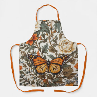 Elegant Monarch Butterfly William Morris Inspired Schort