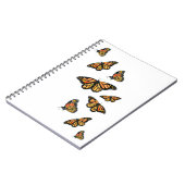 Elegant monboogvlinder notitieboek (Linkerzijde)