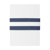 Elegant Monochromatische Blauw Gepersonaliseerd Uitnodigingen Wikkel (Achterkant Voorbeeld)