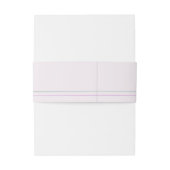 Elegant Monochromatische Lila Gepersonaliseerd Uitnodigingen Wikkel (Achterkant Voorbeeld)