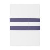 Elegant Monochromatische Paarse Gepersonaliseerd Uitnodigingen Wikkel (Achterkant Voorbeeld)