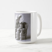 Elegant Monochrome Elephant Art Koffiemok (Voorkant rechts)