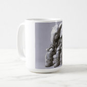 Elegant Monochrome Elephant Art Koffiemok (Voorkant links)