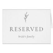 Elegant Monochrome Gray Reserved Bride's Family (Voorkant Horizontaal)