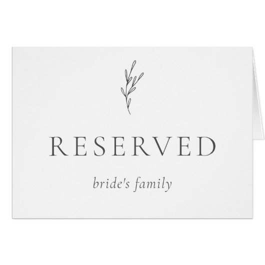 Elegant Monochrome Gray Reserved Bride's Family (Voorkant Horizontaal)