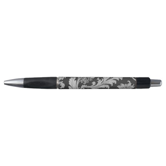 Elegant monochroom fleur patroon pen (Voorkant)