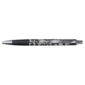 Elegant monochroom fleur patroon pen (Achterkant)