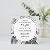 Elegant monochroom  Franse Rozen (Staand voorkant)