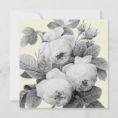 Elegant monochroom  Franse Rozen (Achterkant)