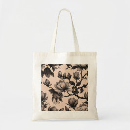 Elegant  monochroom Magnolia Tas