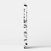 Elegant monochroom: natuurlijk bladeren patroon Case-Mate iPhone case (Achterkant / Links)