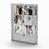 Elegant Monogram 6 Foto Collage Valentijns Cadeau (Rechts)