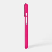 Elegant monogram 9 foto collage hete roze iPhone 16 hoesje (Linkerkant)